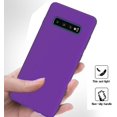 thumbnail image 5 of Galaxy S10 Plus Case, Liquid Silicone Case Dual Layer Hybrid Hard PC Soft Silicone Gel Rubber Bumper Slim Phone Case for Samsung Galaxy S10 Plus Purple, 5 of 12