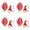 Red-Gold Gradient, variant on hulanddfd 6 Pcs Fingers Easter Egg, Funny 3D Printed Fingers Egg with Bunny Inside Easter Basket Stuffers Gifts Home Executive Desk Decor, Easter Surprise Rabbits Eggs