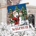thumbnail image 4 of Briarwood Lane Santa And Snowman Christmas House Flag, 4 of 4