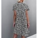 thumbnail image 4 of Vestido con dobladillo con volantes,Vestido con cuello en V y estampado floral Vestido floral diseñado para durar, 4 of 6