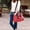Red Town, variant on The Uptown Journey Canvas Hand Bag With Free Rfid Blocker Wallet - Boutique Blue