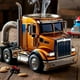 thumbnail image 3 of ExquisiteHandcrafted Truck Coffee Mug, 11oz Semi-trailer Shaped Ceramic Coffee Cup, Semi-Truck Coffee Mugs, Unique Gift For Coffee And Truck Lovers, 3 of 5