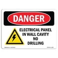 thumbnail image 1 of SignMission OS-DS-A-1218-L-2184 12 x 18 in. OSHA Danger Sign - Electrical Panel in Wall Cavity, 1 of 1