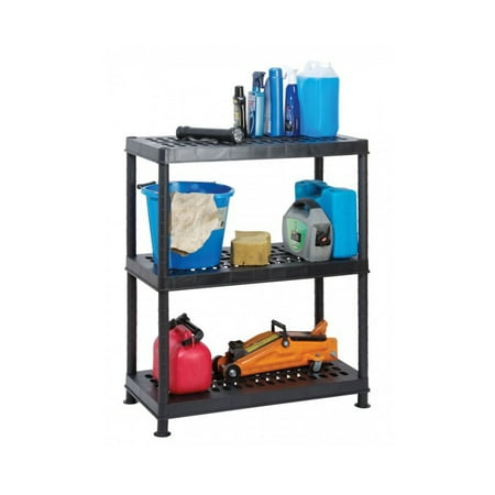 Garland 3 Tier 80cm Wide Heavy Duty Ventilated Plastic Shelving 80 Garland 3 Tier 80cm Wide Heavy Duty Ventilated Plastic Shelving 80 X 40 97cm