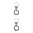thumbnail image 2 of stanreset Soft Silicone For Airtags Locator Protective Sleeve Buckle Sports Soft Plastic grey 2Set, 2 of 6