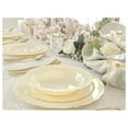 thumbnail image 6 of " OCCASIONS " 60 Plates Pack, Disposable Wedding Party Plastic Plates (10'' Dinner Plate, Verona in Ivory), 6 of 9