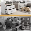 thumbnail image 4 of Buró Moderno Elly Blanco con 2 Cajones, 4 of 6