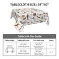 thumbnail image 7 of Wukai Outdoor Living Waterproof Tablecloth for Kitchen Dining, Fits Square Tables for 2-4 Seats -54"x54", 7 of 7