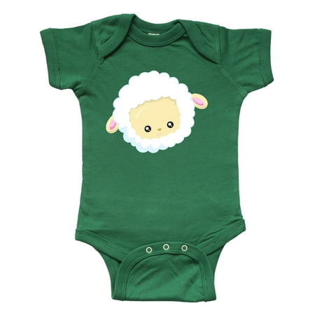 

Inktastic Cute Sheep Little Sheep Sheep Head White Sheep Gift Baby Boy or Baby Girl Bodysuit