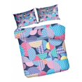thumbnail image 4 of de cubrecamas Creado de colcha acolchada decorativa de 3 piezas de almohada, 172x218cm Estilo15 Macarena Fundas de sábanas de poliéster, 4 of 7