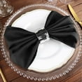thumbnail image 6 of Balsa Circle 20 Pieces 20" Black Polyester Napkins Wedding Kitchen, 6 of 8