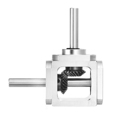 Gear Box 90 Degree Right Angle Bevel Gearbox 1:1 Single Output Shaft 1 Module 20 Teeth Bevel Gear Aluminum Frame Simple Mechanical DIY Module 8mm Shaft84x87x30mm(LxWxH)
