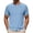 #03 Blue 【Mix & Match: Essential Colors in Stock】, variant on Men's Solid Color Basic Casual Short Sleeve Crewneck T-Shirt Top Tee for Daily Streetwear Loungewear Gym Workout Modern Fashion Essential | AESTIVO,Beige L