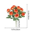 thumbnail image 2 of Bridal Bouquet For Wedding Fake Roses With Gradient Mini Artificial Flowers Arrangement For Living Room Table Decor 11.81 in x 7.87 in x 3.94 in, 2 of 6