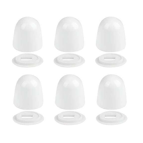ACDANC 6 Pcs Toilet Accessories Toilet Screw Cover Caps Toilet Bowl Caps Tall Toilet Bolt Caps
