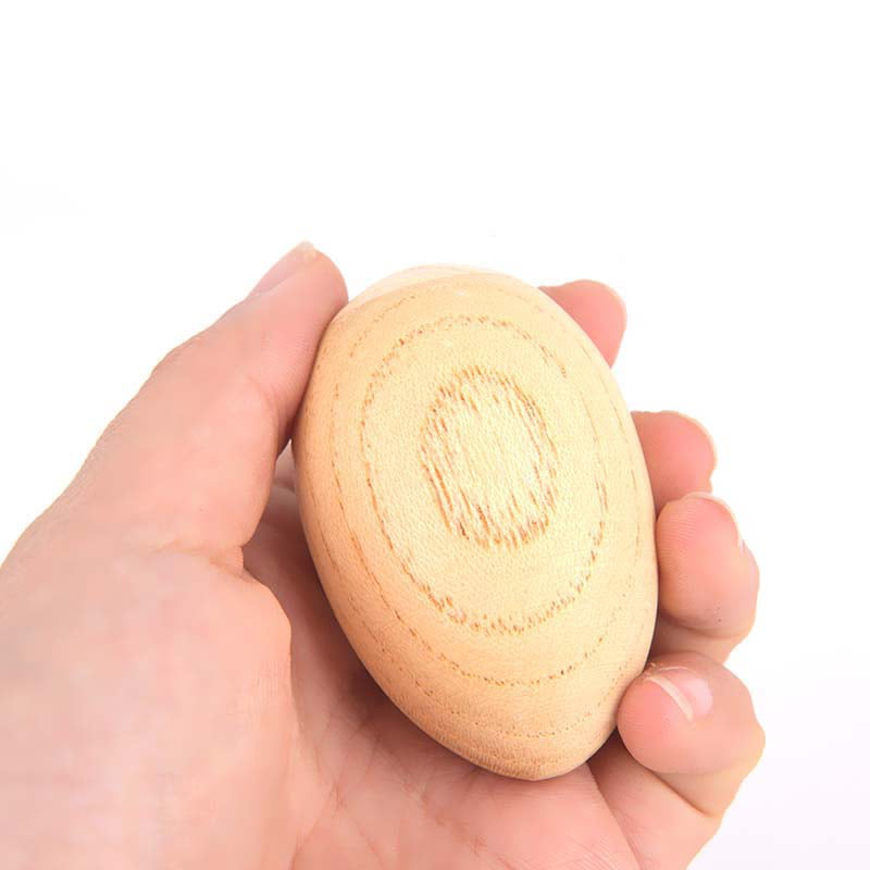 Gaoominy Musical Percussion Instruments Wooden Egg Shakers Rhythm Rattle for Baby Kids Pack of 2