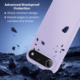 thumbnail image 3 of Entronix Silicone Case Designed for iPhone 17 Air Liquid Silicone Case, Shockproof Slim, Purple, 3 of 5