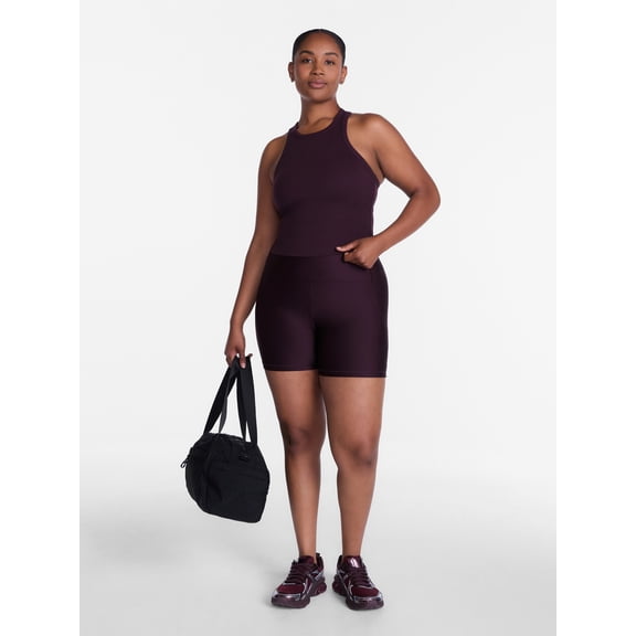 Avia Women's Shine Bike Shorts, 5" Inseam, Sizes XS-XXXL
