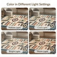 thumbnail image 7 of ODIKA 6'x9' Washable Area Rug Non-Slip, Easy Care, Ivory Spice Geometric Medallion Patchwork Traditional Southwestern Block Pattern for Family Room, Living Room, Master Bedroom, 7 of 7