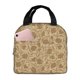 thumbnail image 1 of Disketp Brown Flowers Bolsa Térmica para Almuerzo para Hombre y Mujer, Ideal para Trabajo, Senderismo y Picnic, 1 of 8