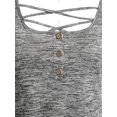 thumbnail image 4 of Top Sin Mangas de Espacio Teñido Rosegal Camisetas sin mangas de talla grande, 4 of 5