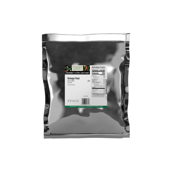 Frontier Co-op Orange Peel, Cut & Sifted, 16 oz. Bag