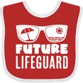 thumbnail image 3 of Inktastic Future Lifeguard Sunglasses Boys or Girls Baby Bib, 3 of 4
