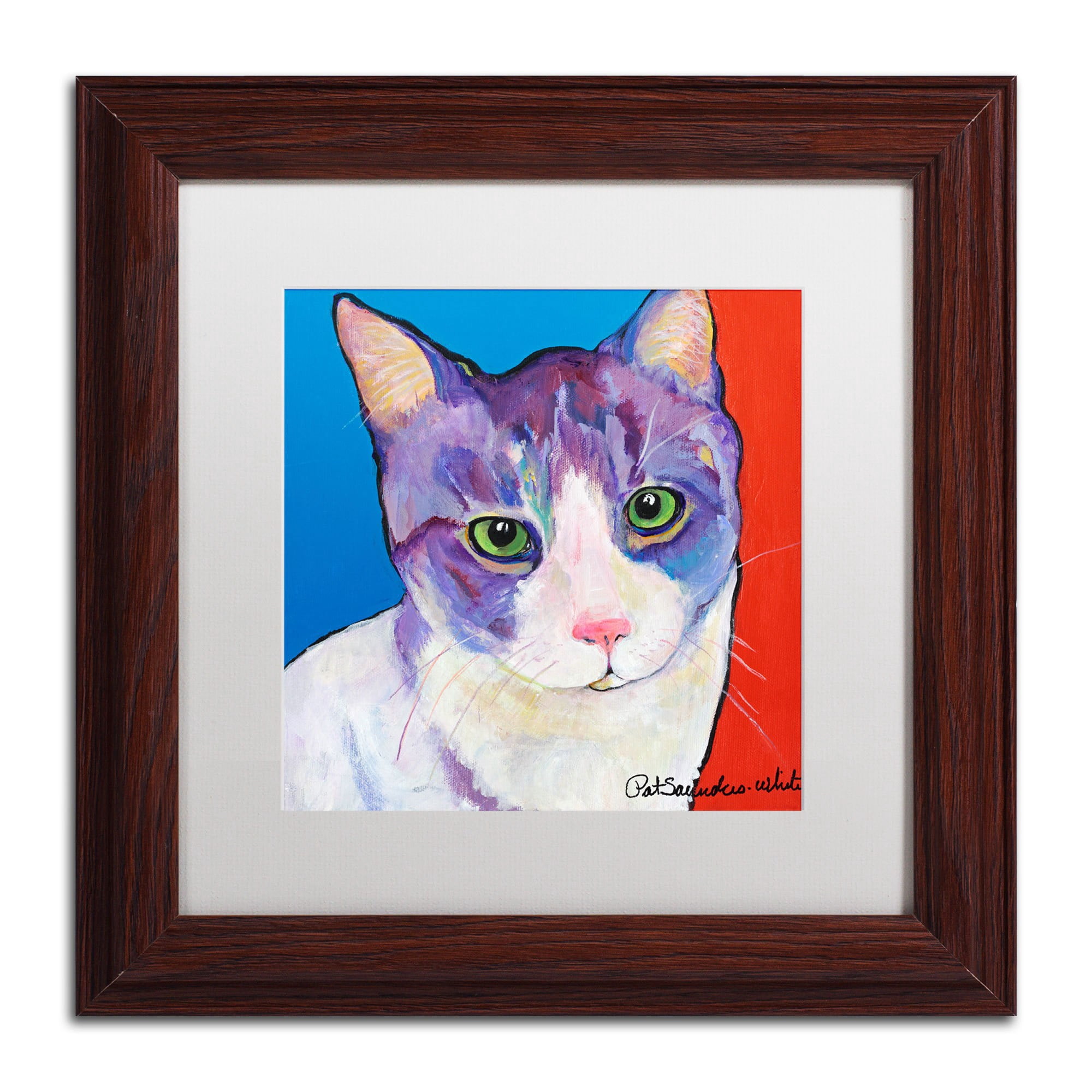 Trademark Fine Art "Nugget" Canvas Art by Pat Saunders-White, White Mat, Wood Frame
