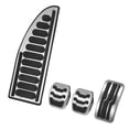 thumbnail image 1 of 1 Juego Coche Embrague Freno Gasolina Acelerador Pie Pedal Pastillas Plateado Tono, 1 of 7