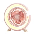 thumbnail image 2 of KTTECTOA LED Light Small Fan Silent Desktop Desktop Five-speed Built-in Fresh Photo Fan Clearance Decor Canada Days Home Essentials Home Decor, 2 of 8