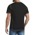 thumbnail image 2 of GIRUNS Men's Henley Short Sleeve Shirt Cotton Button T-Shirt Lightweight Summer Casual Tee Black M, 2 of 7