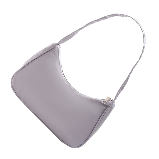 Minnieouse Bolso de hombro elegante hecho con nailon para combinar fácilmente con bolso de mano para mujer Bolsos de mujer Bolsas de mensajero y de hombro gris
