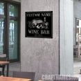 thumbnail image 3 of Craftnamesign Custom Bourbon Wine Bar Metal Wall Art LED Light, Custom Home Bar Pub Decor, 3 of 5