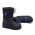 thumbnail image 3 of Bocca Boys Waterproof Snow Boots Black-Blue Slip Resistant Winter Boots 4M, 3 of 5