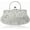 Silver, variant on Simcat Beaded Sequin Flower Evening Purse Large Clutch Bag