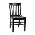 thumbnail image 2 of Flash Furniture School House Back Black Wood Restaurant Chair, 2 of 9