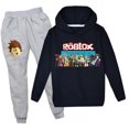 thumbnail image 3 of juego de dibujos animados moda tendencia traje para niños y niñas Sudadera con capucha pantalones casuales niños regalos de cumpleaños, 3 of 4