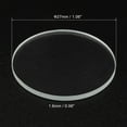 thumbnail image 2 of Unique Bargains 1.06x0.06' Dia Flashlight Glass Lens, 2 Pcs Polished Edge Glass Lens, Transparent, 2 of 5