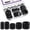 Black, variant on 60 Pcs Assorted Multi-Purpose Metal Keychain Rings Split Keyrings Flat O Ring for Home Car Keys Attachments Keys Pendants - 20mm, 25mm, 30mm, 35 mm, 38 mm