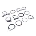 thumbnail image 3 of 12 piezas de cuerda elástica para mujer, zos para el cabello para niñas, soporte para , diademas para cabeza Azul violáceo Sunnimix Lazos elásticos para el cabello de las mujeres, 3 of 8