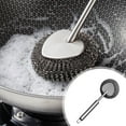 thumbnail image 1 of PEONAVET Stainless Steel Pot Brush Stainless Steel Pot Brush Stainless Steel Cleaning Ball Household Kitchen Cleaning Brush Steel Ball Pot Brush Artifacts, 1 of 6