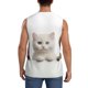 thumbnail image 4 of Fotbe Cute Kittens And Puppy Men's Camiseta sin Mangas Estampada para Hombres, Playera Casual para Gimnasio, Entrenamiento, Playa-Medium, 4 of 7