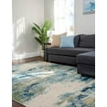 thumbnail image 7 of Unique Loom Chromatic Collection Area Rug - Avalon (9' 6" x 13' 1" Rectangle Light Blue/Gray), 7 of 7