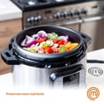 thumbnail image 4 of MasterChef - Olla eléctrica a presión 10 en 1 Instapot Multicooker de 6 cuartos de galón, olla de cocción lenta, vaporizador de verduras, máquina de arroz, olla digital programable Insta con 18, 4 of 5