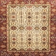 thumbnail image 1 of Ahgly Company Indoor Square Abstract Yellow Abstract Area Rugs, 5' Square, 1 of 6