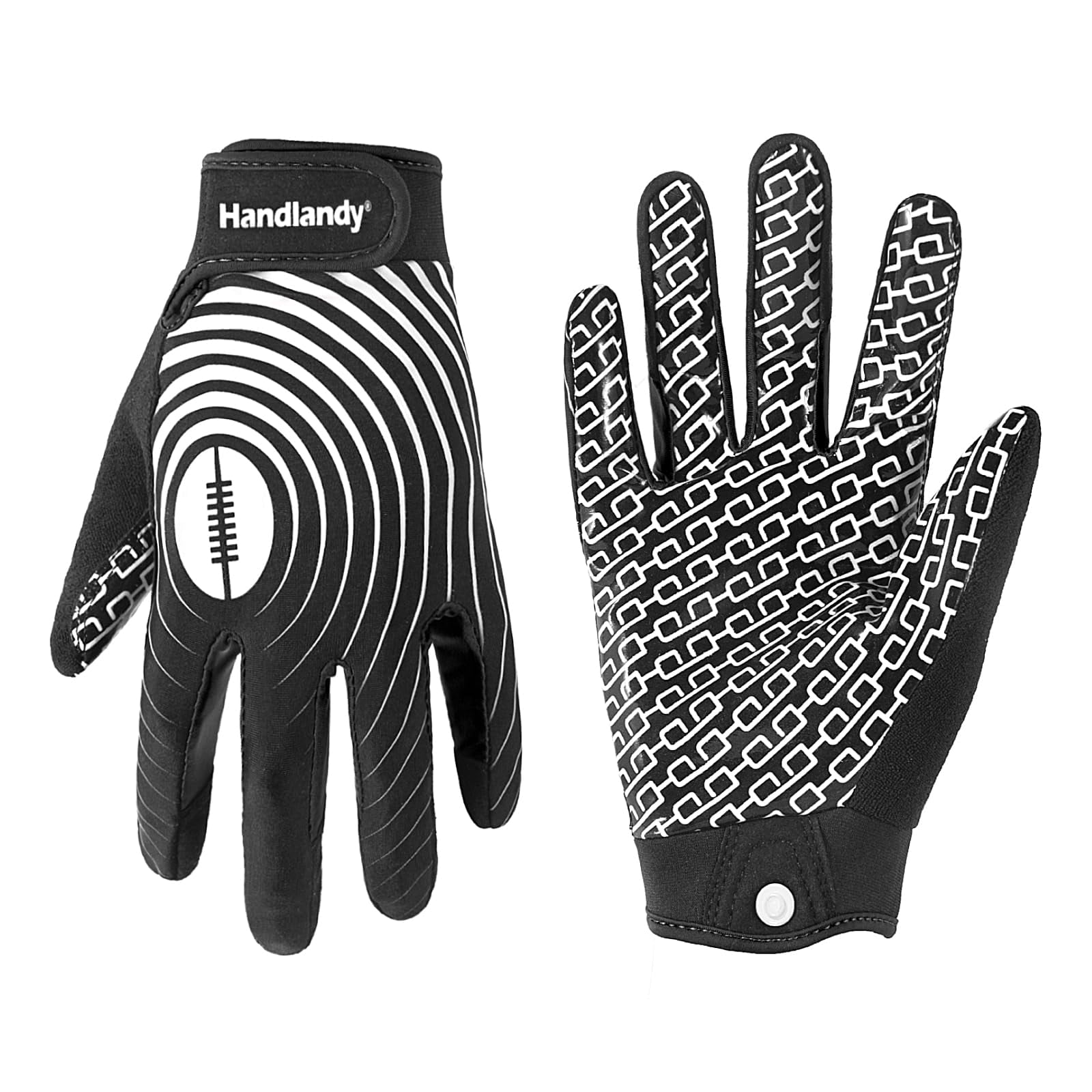 HANDLANDY Youth Football Gloves, Sticky Wide Receiver Gloves for Kids