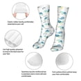 thumbnail image 3 of Bingfone Sea Turtle Prirnt Women's Men's Fun Pattern and Solid Crew Socks-1 Pair Pack-Cool & Classic Novelty Design Gifts, 3 of 7
