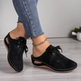 thumbnail image 5 of longantii Orthopedic Shoes for Women Arch Support Slip on Non Slip Tennis Shoes Lightweight Knitted Mesh Stretch Hiking Shoes Comfortable 2026 Foam Shoes Black, 5 of 5