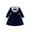Blue, variant on Fozruso Vintage Girls Dress Elegant Girls Dress With Lace Trim Detachable Floral Collar And 3D Applique For And Party Wear Sizes 3-4 Years