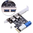thumbnail image 2 of Pomya PCI-E to USB 3.0 2-Port PCI Express Card, PCIe to USB Expansion Card Adapter with Front 19PIN Power Connector, 2 of 5